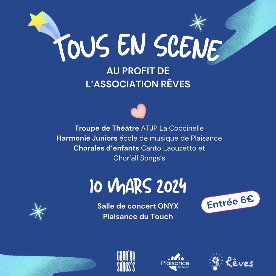 « Tous en scène » au profit de l’association Rêves d’enfant